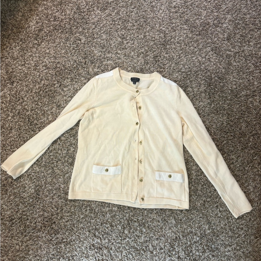 Talbots pure merino wool button cardigan
